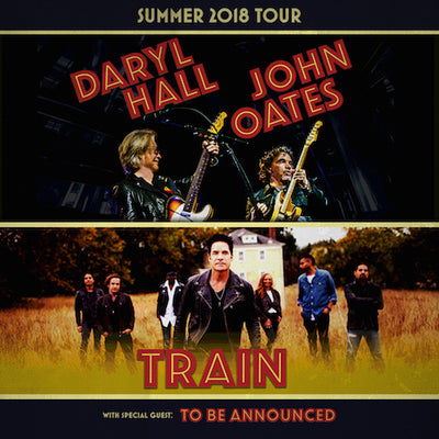 JUST ANNOUNCED! SUMMER 2018 CO-HEADLINE TOUR WITH DARYL HALL AND JOHN OATES