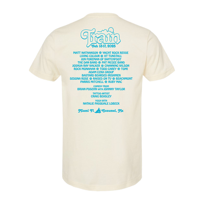 Sail Across The Sun 2025 Palm Tree Lineup T-Shirt