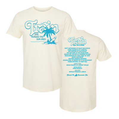 Sail Across The Sun 2025 Palm Tree Lineup T-Shirt