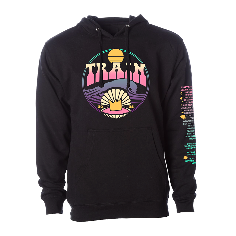 Sail Across The Sun 2025 Shell Waves Lineup Pullover Hoodie