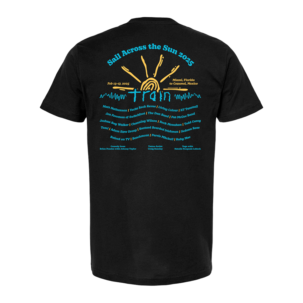 Sail Across The Sun 2025 Sunny Lineup T-Shirt