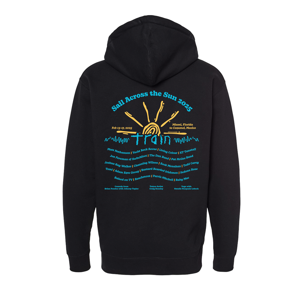 Sail Around The Sun 2025 Sunny Lineup Zip Hoodie