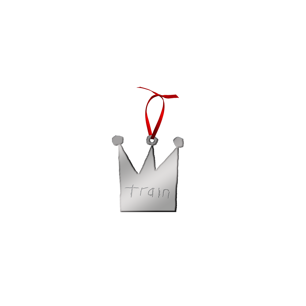 Silver Crown Logo Ornament